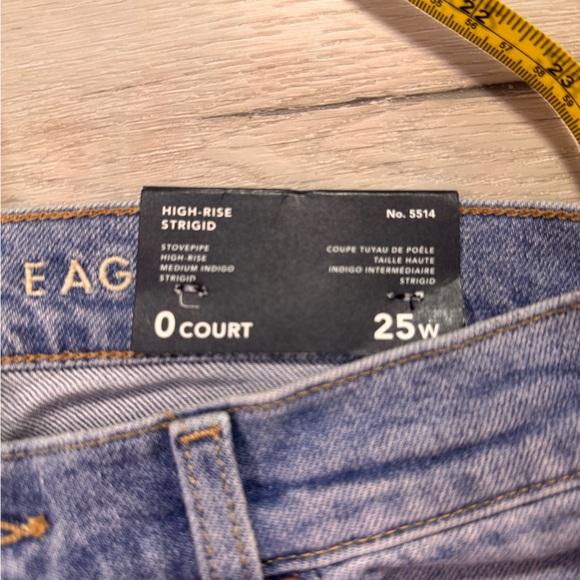 NWT American Eagle Strigid High-Waisted Stovepipe Jeans, 0 Short, 25 w - Picture 6 of 12